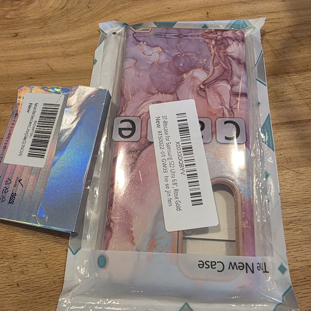 NWT * Samsung Galaxy S22 Ultra Hybrid Case and Camera Protectors! *